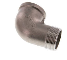 Rp 1 1/4'' x R 1 1/4'' F/M RVS L-Fitting 90graden 16 Bar