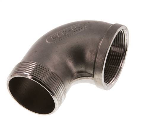 2'' NPT x 2'' NPT F/M Stainless steel 90 deg Elbow Fitting 16 Bar