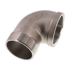 Rp 3'' x R 3'' F/M RVS L-Fitting 90graden 16 Bar