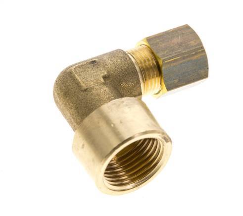 G 3/8'' x 8mm Messing L-Knelfitting 90 graden 135 Bar DIN EN 1254-2