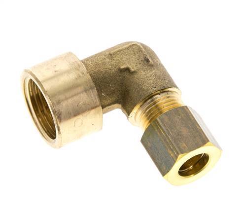 G 3/8'' x 8mm Messing L-Knelfitting 90 graden 135 Bar DIN EN 1254-2