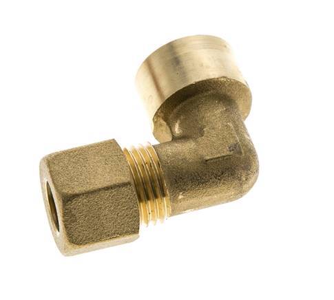 G 3/8'' x 10mm Messing L-Knelfitting 90 graden 95 Bar DIN EN 1254-2