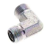 UNF 9/16''-18 Buitendraad Verzinkt Stalen L-Fitting 90graden ORFS 630 Bar - Hydrauliek