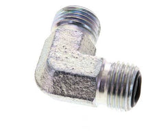 UNF 9/16''-18 Buitendraad Verzinkt Stalen L-Fitting 90graden ORFS 630 Bar - Hydrauliek
