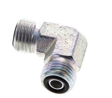 UNF 9/16''-18 Buitendraad Verzinkt Stalen L-Fitting 90graden ORFS 630 Bar - Hydrauliek