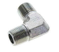 1/2'' NPT Buitendraad Verzinkt Stalen L-Fitting 90graden 225 Bar - Hydrauliek