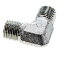 1/2'' NPT Buitendraad Verzinkt Stalen L-Fitting 90graden 225 Bar - Hydrauliek