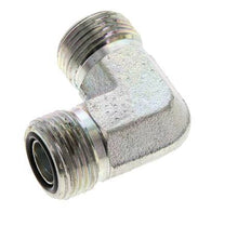 UN 13/16''-16 Buitendraad Verzinkt Stalen L-Fitting 90graden ORFS 630 Bar - Hydrauliek
