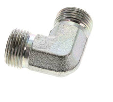 UN 13/16''-16 Buitendraad Verzinkt Stalen L-Fitting 90graden ORFS 630 Bar - Hydrauliek
