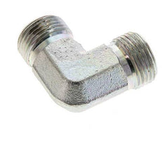 UN 13/16''-16 Buitendraad Verzinkt Stalen L-Fitting 90graden ORFS 630 Bar - Hydrauliek