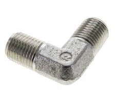 1/4'' NPT Male Zinc plated Steel 90 deg Elbow Fitting 350 Bar - Hydraulic