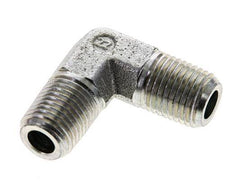 1/4'' NPT Male Zinc plated Steel 90 deg Elbow Fitting 350 Bar - Hydraulic