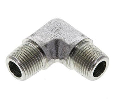 3/8'' NPT Male Zinc plated Steel 90 deg Elbow Fitting 250 Bar - Hydraulic