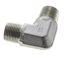 3/8'' NPT Buitendraad Verzinkt Stalen L-Fitting 90graden 250 Bar - Hydrauliek