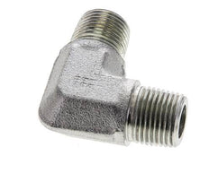 3/8'' NPT Buitendraad Verzinkt Stalen L-Fitting 90graden 250 Bar - Hydrauliek