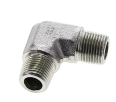 3/8'' NPT Buitendraad Verzinkt Stalen L-Fitting 90graden 250 Bar - Hydrauliek