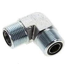 UNS 1''-14 Buitendraad Verzinkt Stalen L-Fitting 90graden ORFS 400 Bar - Hydrauliek