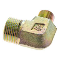 UN 1-3/16''-12 x UN 13/16''-16 Buitendraad Verzinkt Stalen L-Fitting 90graden ORFS 400 Bar - Hydrauliek