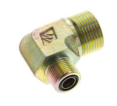 UN 1-3/16''-12 x UN 13/16''-16 Buitendraad Verzinkt Stalen L-Fitting 90graden ORFS 400 Bar - Hydrauliek