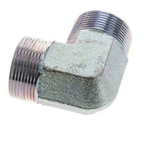 UN 1-11/16''-12 Male Zinc plated Steel 90 deg Elbow Fitting ORFS 250 Bar - Hydraulic