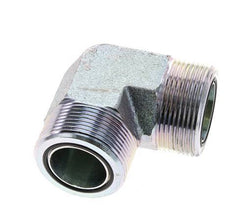 UN 1-11/16''-12 Buitendraad Verzinkt Stalen L-Fitting 90graden ORFS 250 Bar - Hydrauliek