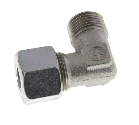 R 1/2'' Buitendraad x 14S Verzinkt Stalen L-Fitting 90graden 630 Bar DIN 2353