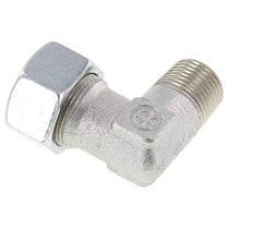R 1/2'' Buitendraad x 18L Verzinkt Stalen L-Fitting 90graden 315 Bar DIN 2353