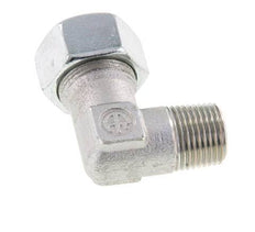 R 1/2'' Buitendraad x 18L Verzinkt Stalen L-Fitting 90graden 315 Bar DIN 2353