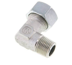 R 1/2'' Buitendraad x 18L Verzinkt Stalen L-Fitting 90graden 315 Bar DIN 2353