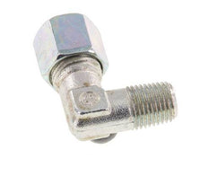R 1/4'' Buitendraad x 8S Verzinkt Stalen L-Fitting 90graden 630 Bar DIN 2353