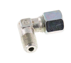 R 1/4'' Buitendraad x 8S Verzinkt Stalen L-Fitting 90graden 630 Bar DIN 2353