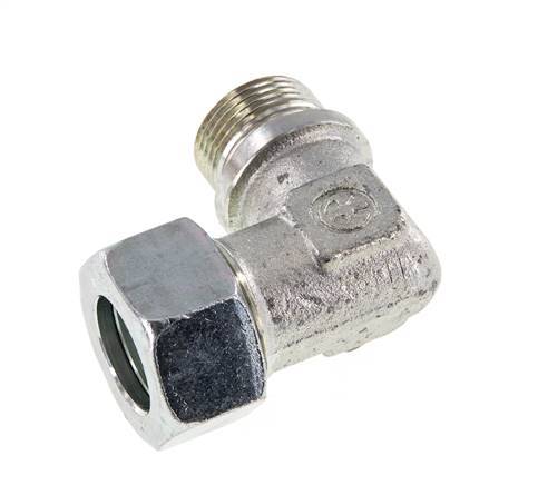 G 3/4'' Buitendraad x 22L Verzinkt Stalen L-Fitting 90graden 160 Bar DIN 2353