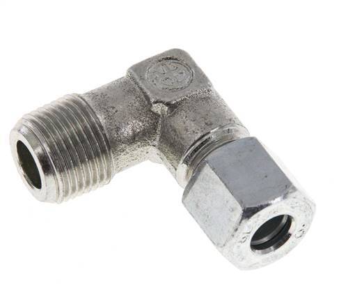 R 3/8'' Buitendraad x 8L Verzinkt Stalen L-Fitting 90graden 315 Bar DIN 2353