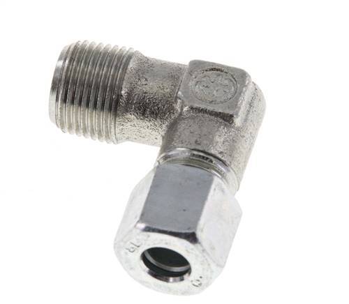 R 3/8'' Buitendraad x 8L Verzinkt Stalen L-Fitting 90graden 315 Bar DIN 2353