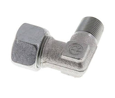 R 3/8'' Buitendraad x 15L Verzinkt Stalen L-Fitting 90graden 315 Bar DIN 2353