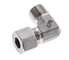 1/2'' NPT Male x 12S Stainless steel 90 deg Elbow Cutting ring 630 Bar DIN 2353