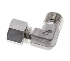 1/2'' NPT Male x 12S Stainless steel 90 deg Elbow Cutting ring 630 Bar DIN 2353