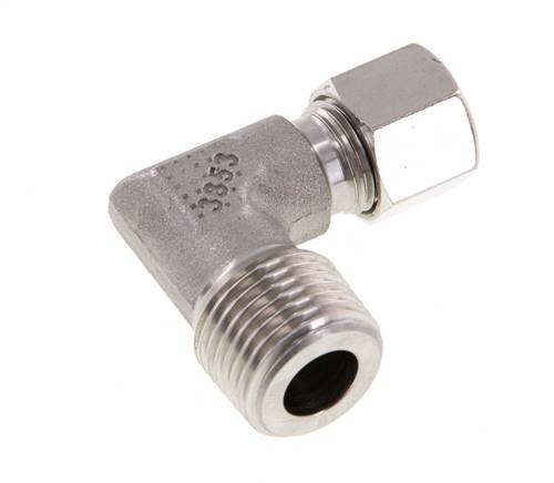R 1/2'' Buitendraad x 10L RVS L-Fitting 90graden 315 Bar DIN 2353