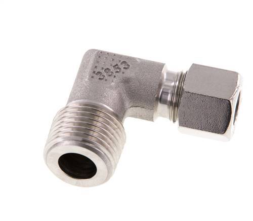 R 1/2'' Buitendraad x 10L RVS L-Fitting 90graden 315 Bar DIN 2353