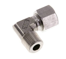 R 1/2'' Buitendraad x 14S RVS L-Fitting 90graden 630 Bar DIN 2353