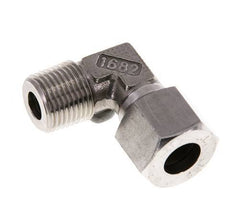 R 1/2'' Buitendraad x 14S RVS L-Fitting 90graden 630 Bar DIN 2353