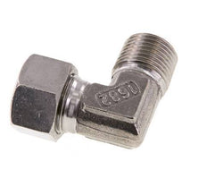 R 1/2'' Male x 15L Stainless steel 90 deg Elbow Fitting 315 Bar DIN 2353