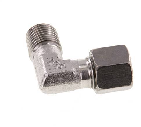 R 1/4'' Buitendraad x 8L RVS L-Fitting 90graden 315 Bar DIN 2353
