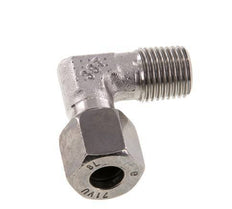 R 1/4'' Buitendraad x 8L RVS L-Fitting 90graden 315 Bar DIN 2353