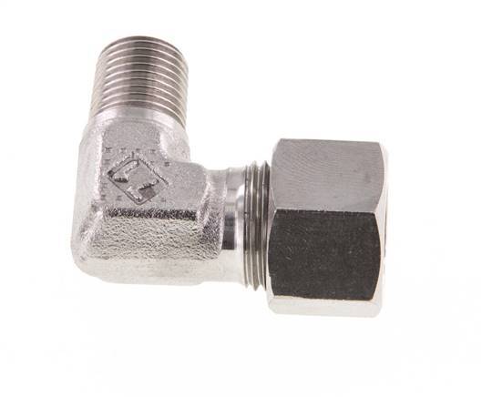 R 1/4'' Buitendraad x 12L RVS L-Fitting 90graden 315 Bar DIN 2353