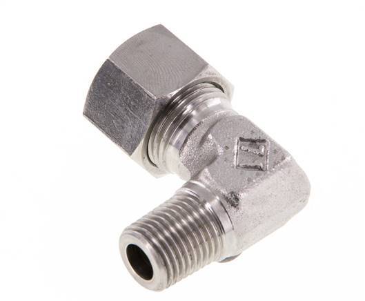 R 1/4'' Buitendraad x 12L RVS L-Fitting 90graden 315 Bar DIN 2353