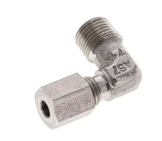 1/8'' NPT Male x 4LL Stainless steel 90 deg Elbow Cutting ring 100 Bar DIN 2353