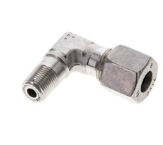 1/8'' NPT Male x 8L Stainless steel 90 deg Elbow Cutting ring 315 Bar DIN 2353