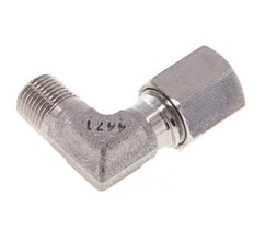 R 1/8'' Buitendraad x 6L RVS L-Fitting 90graden 315 Bar DIN 2353