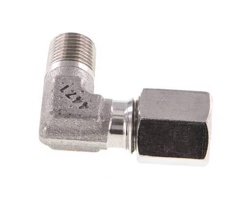 R 1/8'' Male x 6L Stainless steel 90 deg Elbow Fitting 315 Bar DIN 2353